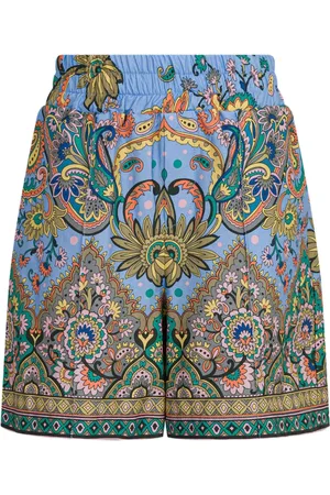 Etro Short en coton à imprimé graphique