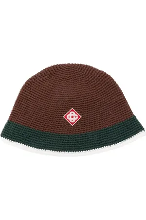 Casablanca Chapeau en crochet à rayures