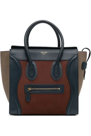 Céline Mini sac à main Tricolor Luggage en daim (2012)