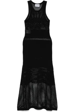 Moschino Robe en maille ajourée à coupe mi-longue