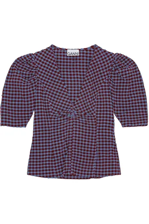 Ganni Blouse à carreaux
