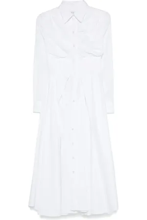 Viktor & Rolf Robe-chemise mi-longue à design plissé