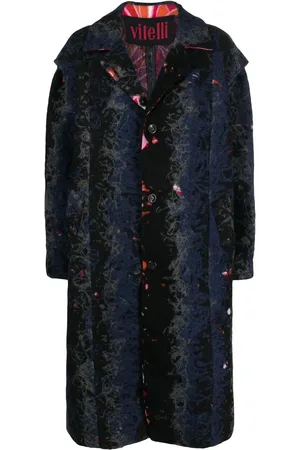 Vitelli Manteau en laine recyclée à boutonnière