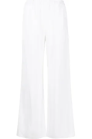 CENERE GB Pantalon en lin mélangé à coupe ample