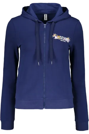 Moschino Hoodie zippé à logo imprimé