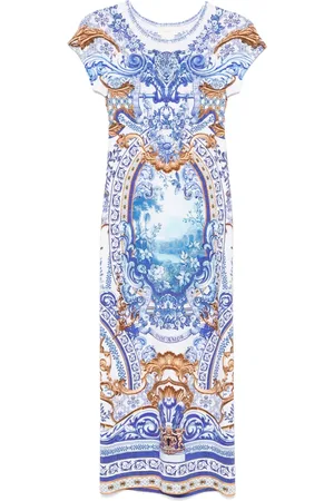 Camilla Robe Azul Adventures à coupe mi-longue