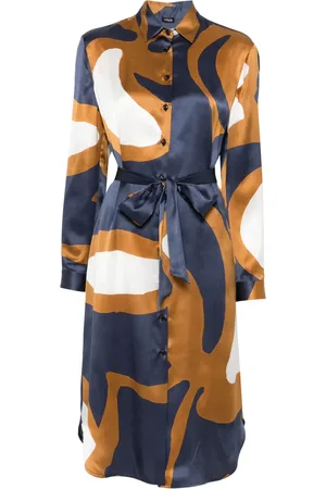 Kiton Robe mi-longue à imprimé graphique