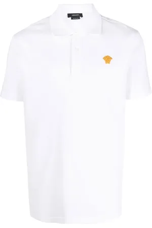 VERSACE Polo à logo Medusa brodé