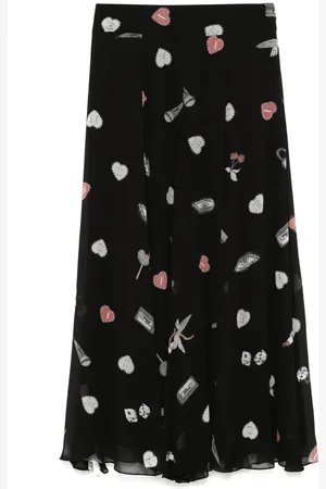 ZIMMERMANN Pantalon court évasé à taille haute