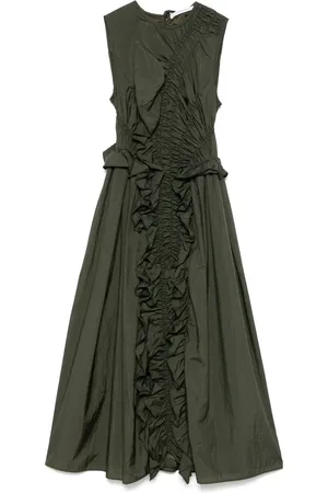 Cecilie Bahnsen Robe mi-longue à fronces