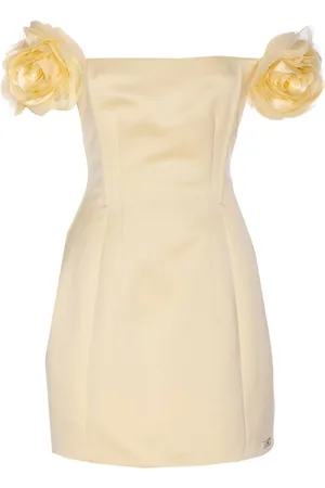 Elisabetta Franchi Robe à fleurs appliquées
