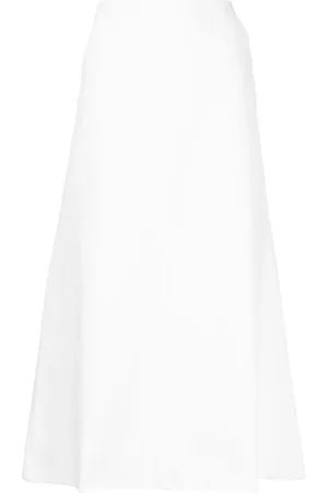 CHANEL Jupe évasée à boutons logo CC