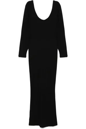 AYA MUSE Robe longue à encolure arrondie