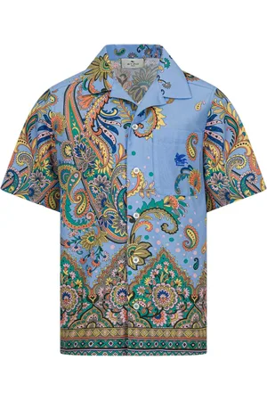 Etro Chemise en coton à imprimé graphique