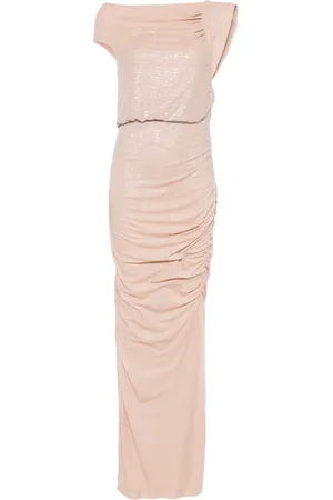 GENNY Robe longue à ornements en cristal