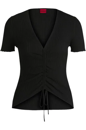 HUGO BOSS T-shirt en maille nervurée