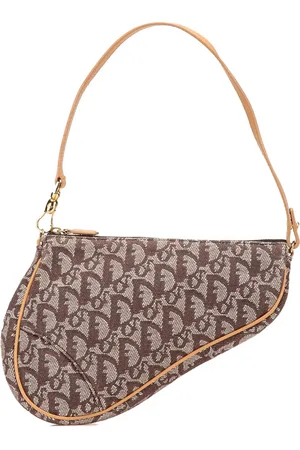Dior Mini sac porté épaule Saddle Pochette en toile Diorissimo (2001)