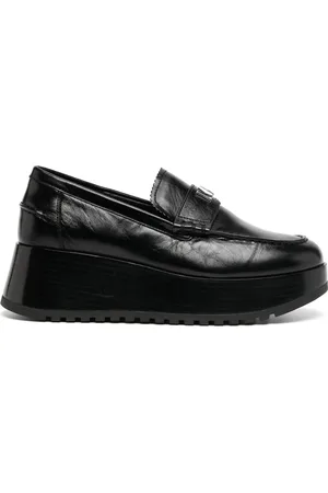 Michael Kors Mocassins Indy à effet bruni