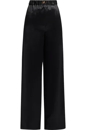 VERSACE Pantalon en soie à coupe ample