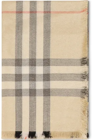 Burberry écharpe en laine à effet métallisé
