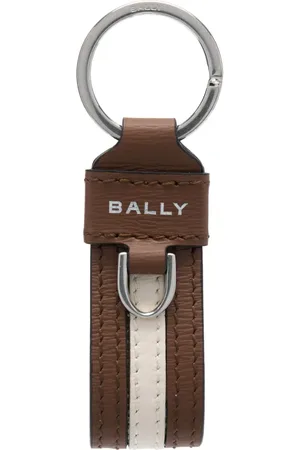 Bally Porte-clés en cuir à logo imprimé