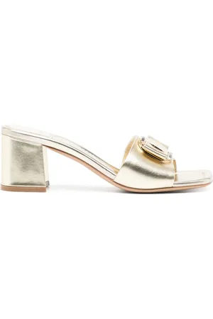 Salvatore Ferragamo Sandales Platino 70 mm