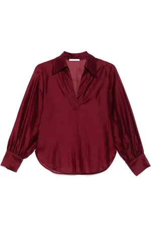 CENERE GB Blouse à col v