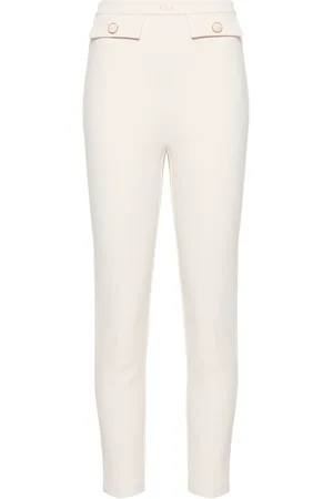 Elisabetta Franchi Pantalon slim à plaque logo