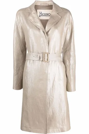 HERNO Manteau ceinturé à simple boutonnage