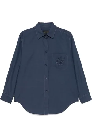Emporio Armani Chemise à logo brodé