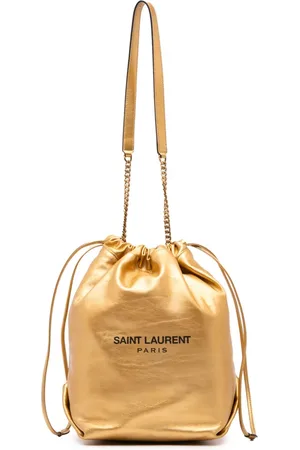 Saint Laurent Sac seau Large Métallisé Calfskin Teddy (2019)