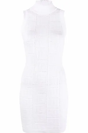 Balmain Robe sans manches à motif monogrammé