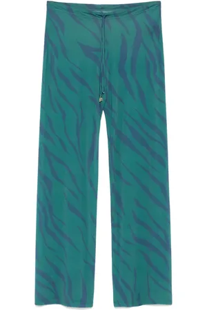 FISICO Pantalon à imprimé graphique