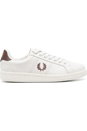 Fred Perry Baskets en cuir à logo brodé