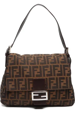Fendi Sac porté épaule Mamma Baguette à motif Zucca (2000-2015)