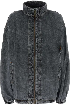 Y / PROJECT Veste en jean à col cheminée