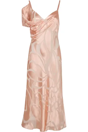 Alberta Ferretti Robe mi-longue à effet usé
