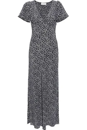 MATTEAU Robe longue à imprimé pissenlit