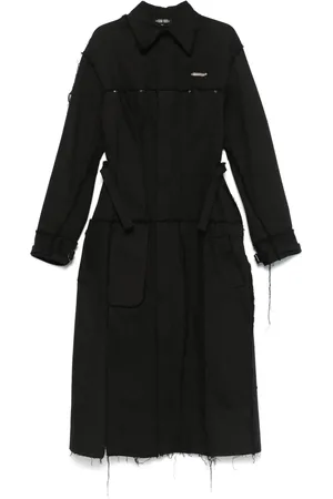 Elena Velez Trench en jean à pinces