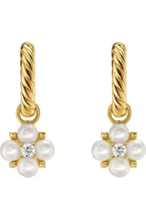 David Yurman Créoles Renaiss en 18ct pavées de diamants