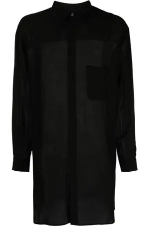 YOHJI YAMAMOTO Chemise longue à effet de transparence