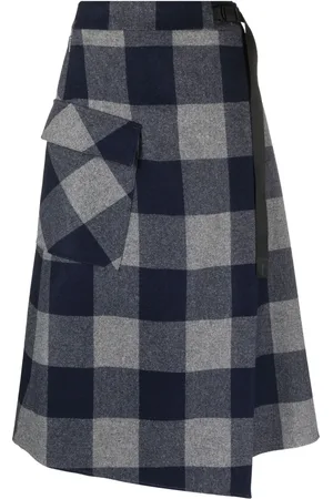 Woolrich Jupe asymétrique à carreaux