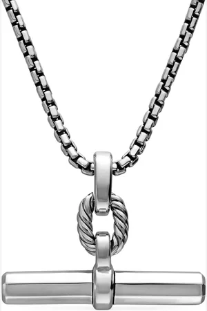 David Yurman Pendentif Lexington E/W Baril en sterling (36 mm)