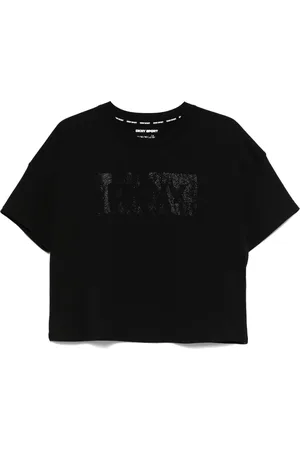 DKNY T-shirt à détails de clous