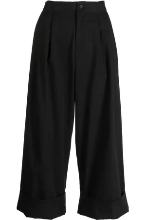 YOHJI YAMAMOTO Pantalon court à détails plissés