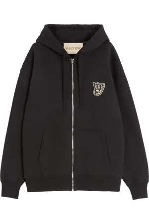VALENTINO GARAVANI Hoodie zippé à patch logo