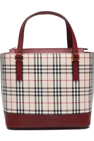 Burberry Sac à main en toile à motif House Check (2000-2020)