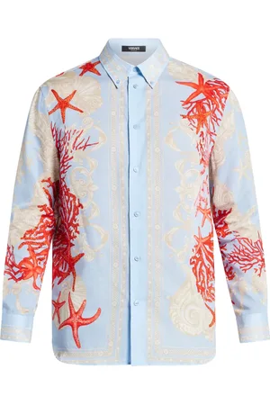 VERSACE Chemise Barocco Sea à manches longues