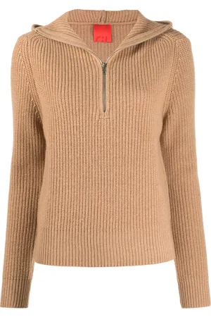 Cashmere In Love Hoodie en maille nervurée
