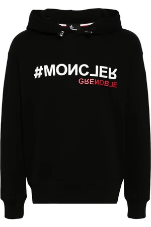 Moncler Hoodie en coton à logo appliqué